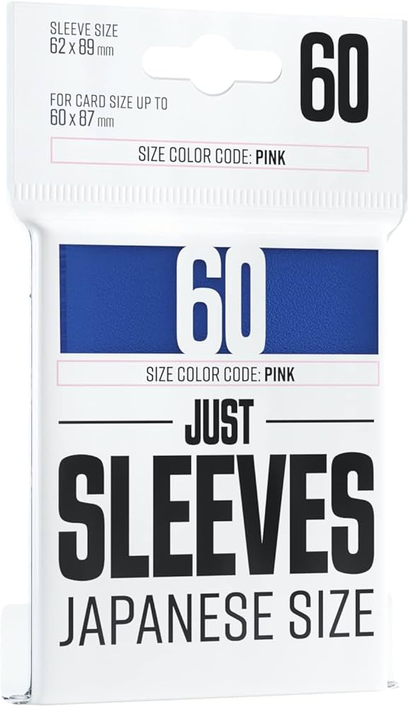 Bustine just sleeves 60 japanese size blue