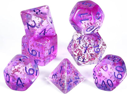 Dadi set completo in box di plastica VARI COLORI