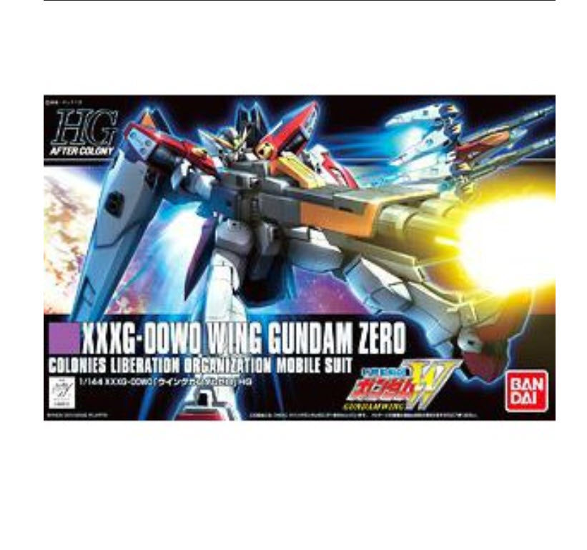 BANDAI Mobile Suit Gundam W - High Grade XXXG-00W0 Wing Gundam Zero Model Kit Figure