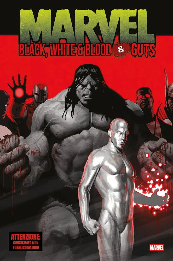 MARVEL BLACK, WHITE & BLOOD & GUTS