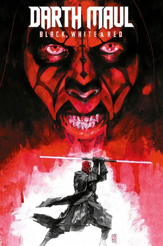 DARTH MAUL BLACK WHITE & RED