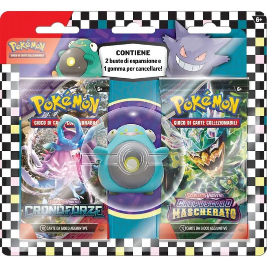 POKEMON BLISTER 2 BUSTEINE CON GOMMA BELLIBOLT BACK TO SCHOOL ITA
