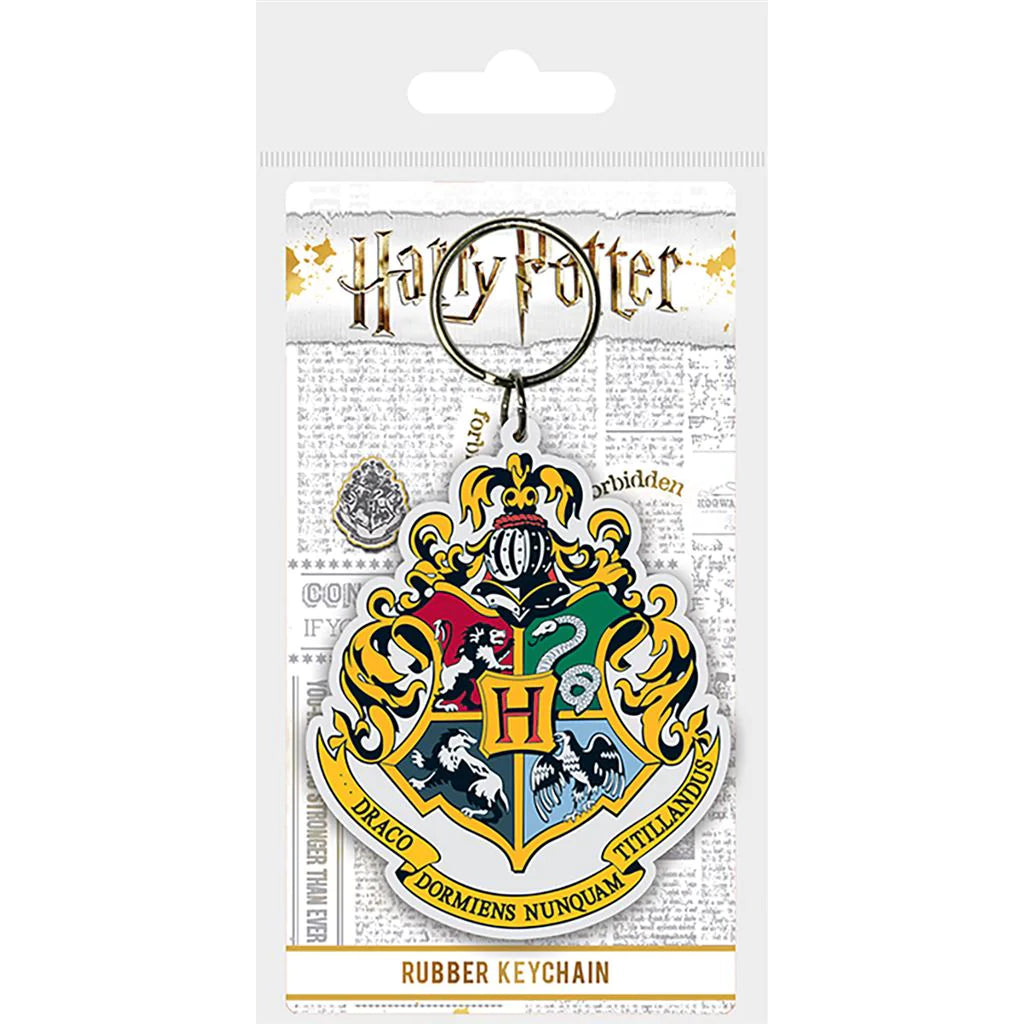 Hogwarts Crest Rubber Keychain