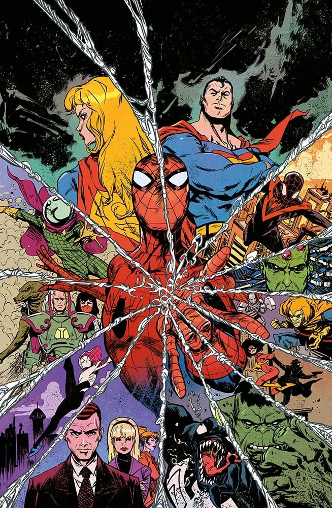 SPIDER-MAN/SUPERMAN VARIANT DI SANFORD GREENE