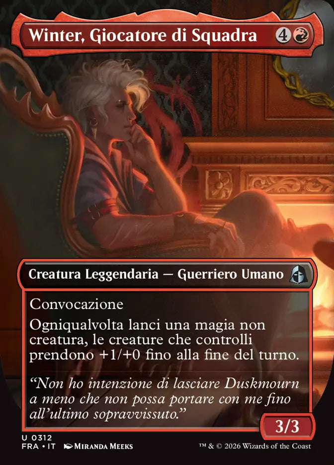 Frattura della Realtà 312 Winter, Giocatore di Squadra