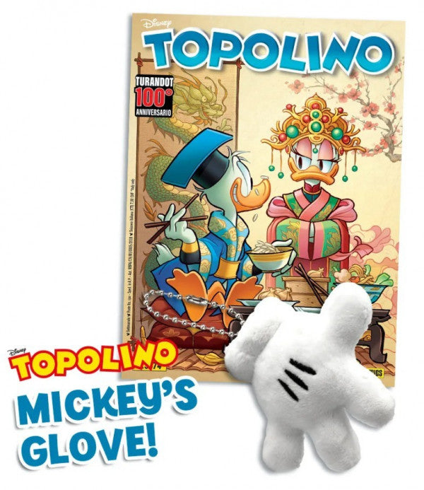 TOPOLINO 3674 CON GADGET MICKEY GLOVE PLUSH CHARM