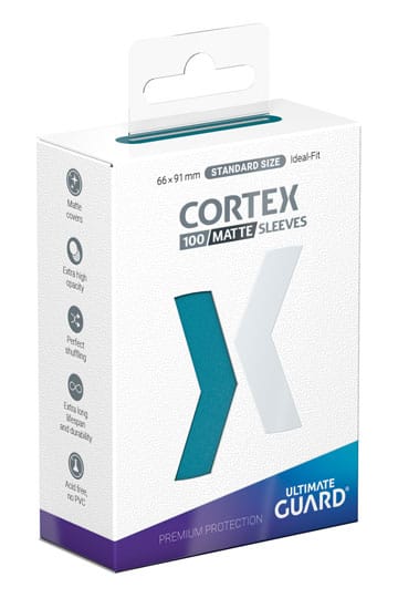 Bustine protettive Ultimate Guard Cortex Sleeves Matte Standard Size (100) - Petrol