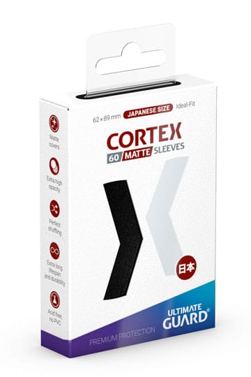 Cortex Sleeves Japanese Size Matte Black (60)