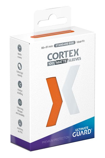 Bustine protettive Ultimate Guard Cortex Sleeves Matte Standard Size (100) - Orange