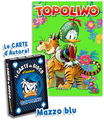 TOPOLINO 3586 + CARTE D`AUTORE BLU