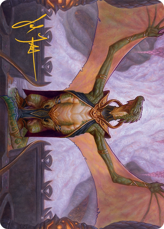 Tarkir la Dracotempesta 405 Custode Aureo di Kheru illustrazione (36)