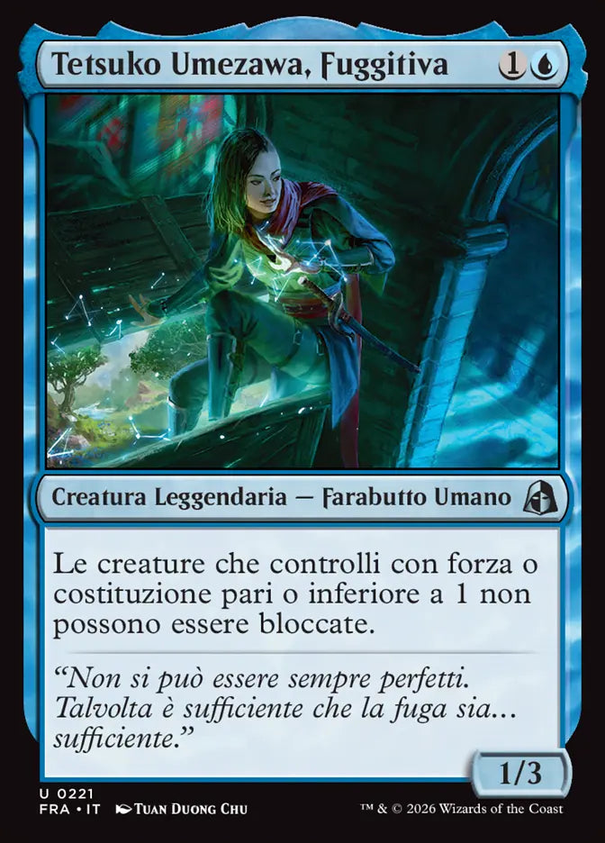 Frattura della Realtà 221 Tetsuko Umezawa, Fuggitiva