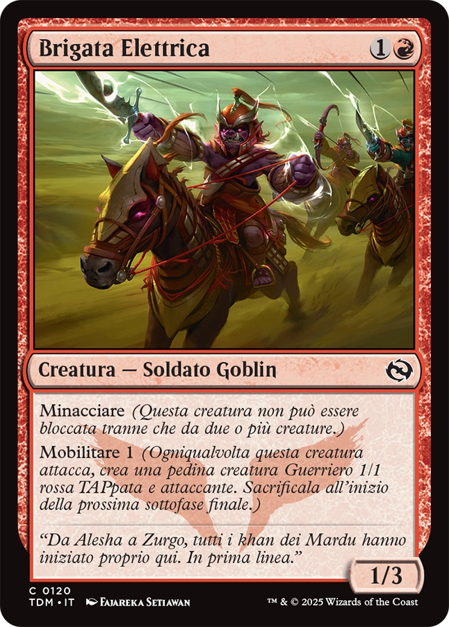 Tarkir la Dracotempesta 458 Brigata Elettrica foil