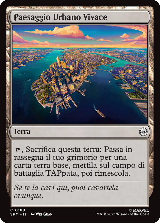 Magic Marvel Spider-man 188 Paesaggio Urbano Vivace