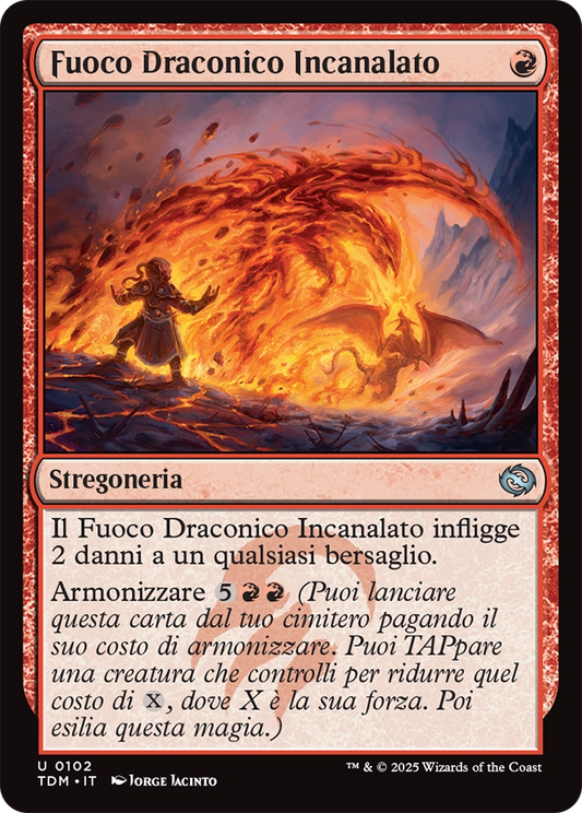 Tarkir la Dracotempesta 102 Fuoco Draconico Incanalato