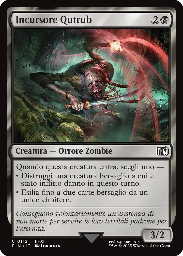 Final Fantasy 112 Incursore Qutrub