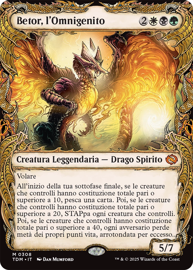 Tarkir la Dracotempesta 308 Betor, l'Omnigenito (V.1) extra