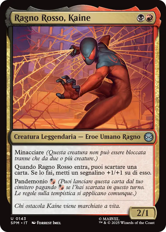 Magic Marvel Spider-man 143 Ragno Rosso, Kaine