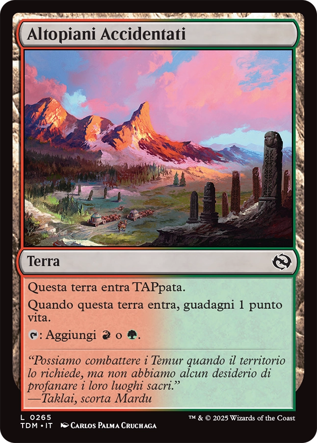 Tarkir la Dracotempesta 483 Altopiani Accidentati foil