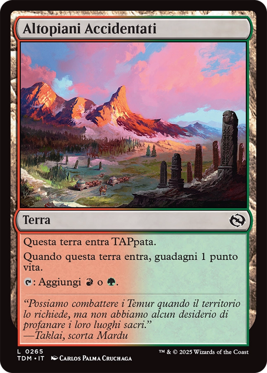 Tarkir la Dracotempesta 483 Altopiani Accidentati foil