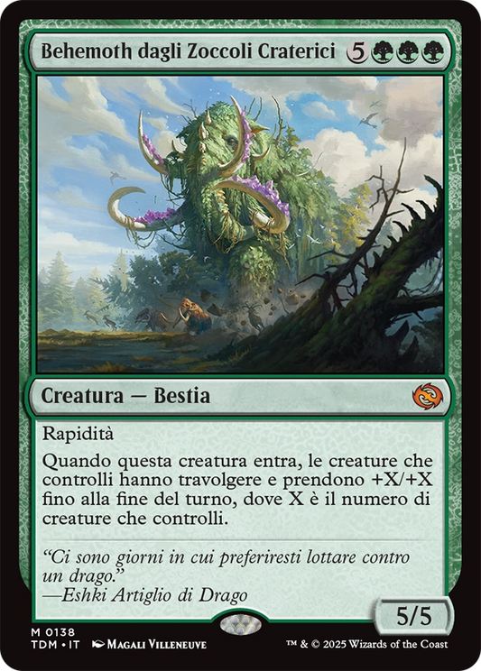 Tarkir la Dracotempesta 138 Behemoth dagli Zoccoli Craterici