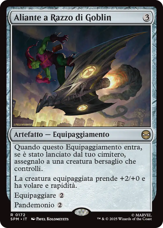 Magic Marvel Spider-man 172 Aliante a Razzo di Goblin