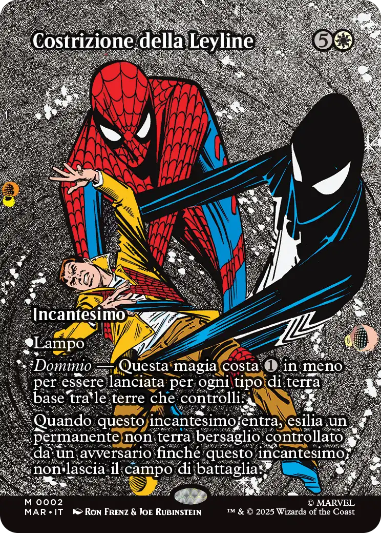 Magic Marvel Spider-man 233 Costrizione della Leyline Source Material Cads