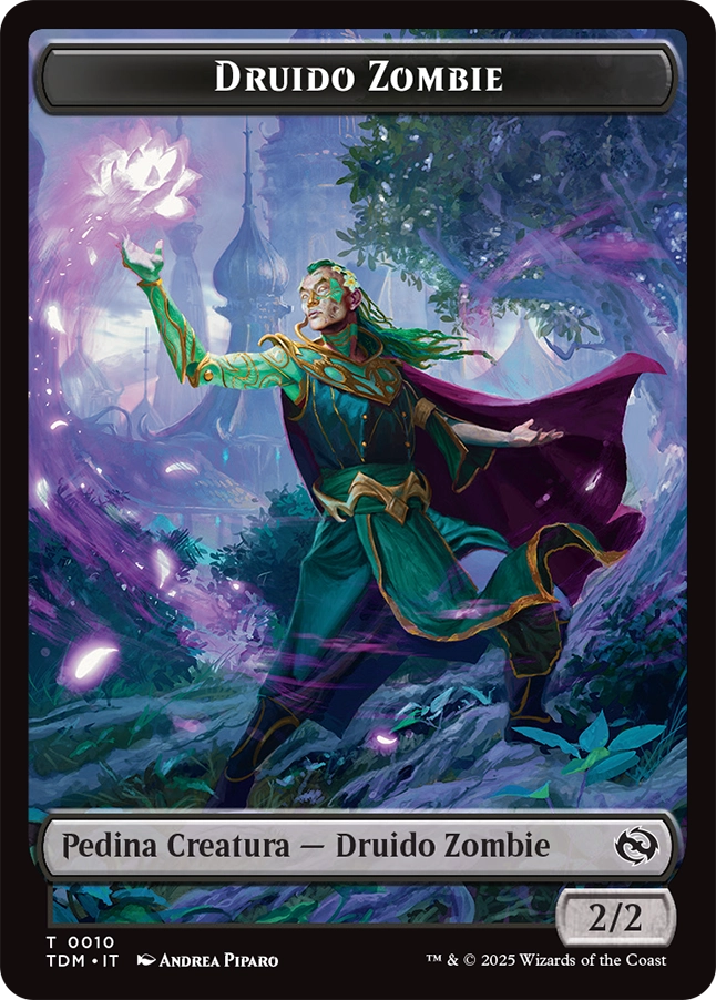 Tarkir la Dracotempesta 415 Druido Zombie /Tesoro token