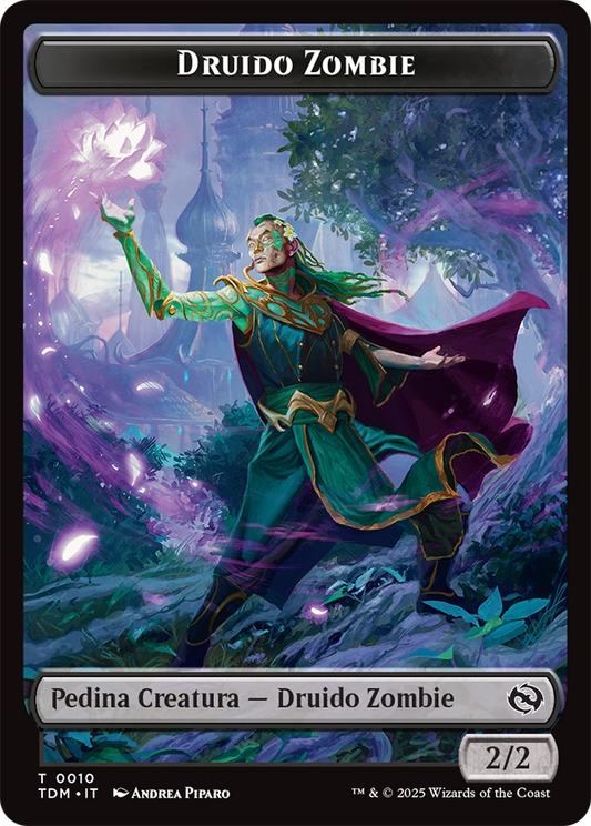 Tarkir la Dracotempesta 415 Druido Zombie /Tesoro token
