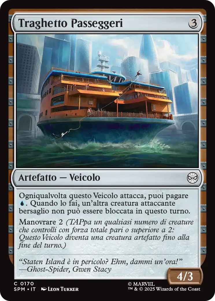 Magic Marvel Spider-man 330 Traghetto Passeggeri foil