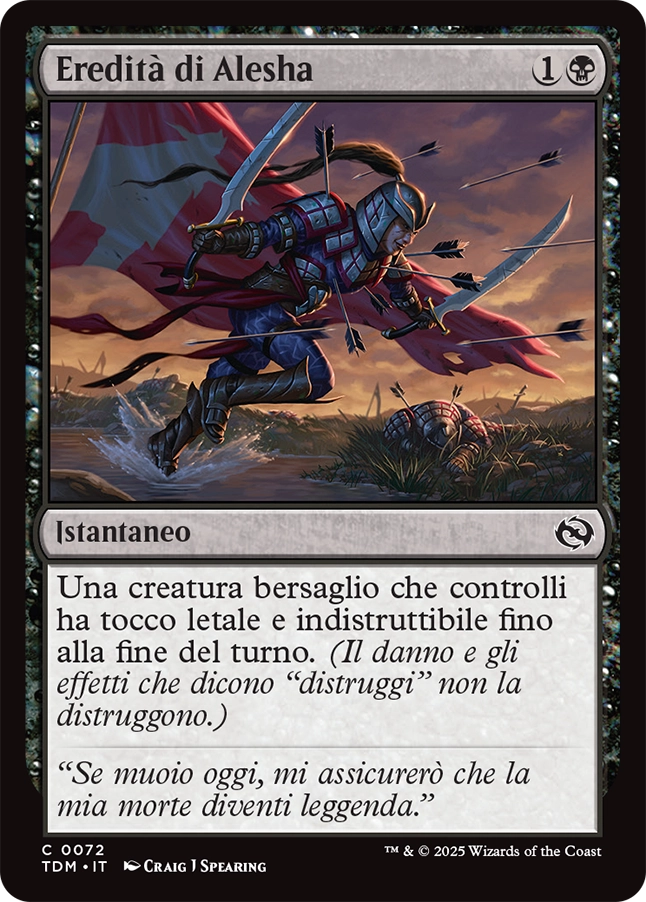 Tarkir la Dracotempesta 444 Eredità di Alesha foil