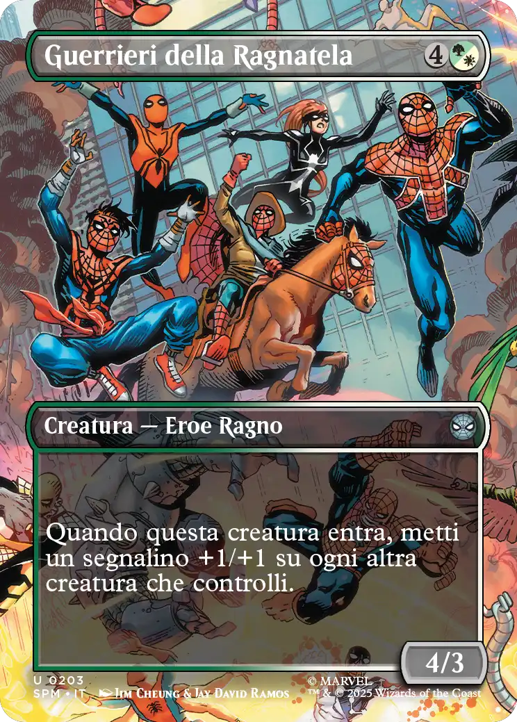 Magic Marvel Spider-man 203 Guerrieri della Ragnatela extra