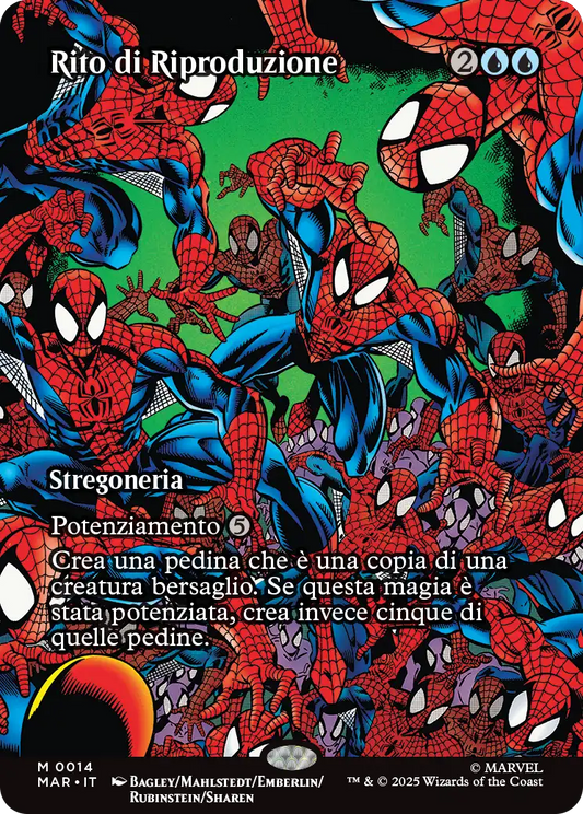 Magic Marvel Spider-man 245 Rito di Riproduzione Source Material Cads