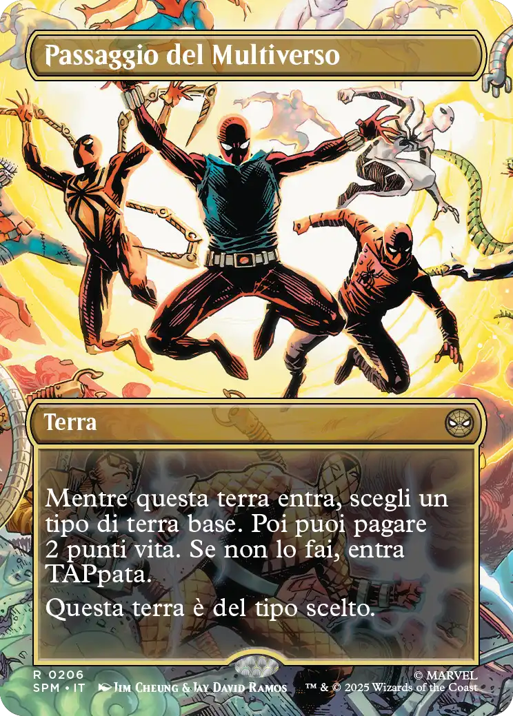 Magic Marvel Spider-man 206 Passaggio del Multiverso extra