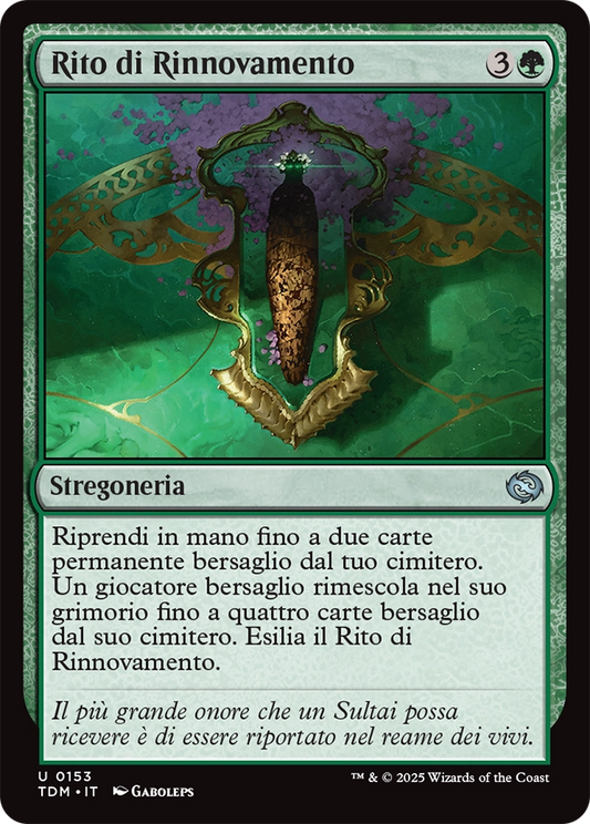 Tarkir la Dracotempesta 153 Rito di Rinnovamento