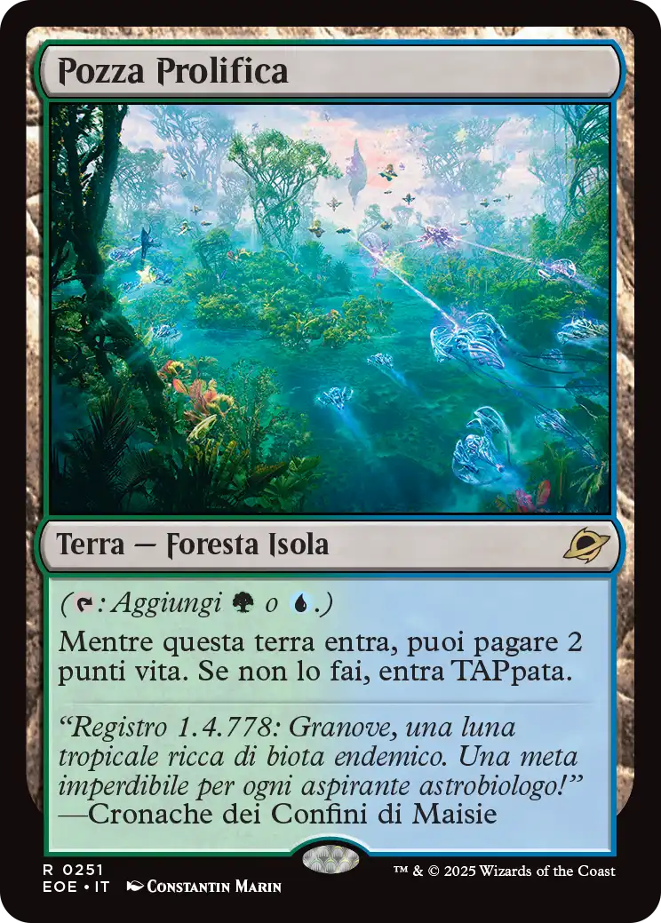 Ai Confini dell' eternità 251 Pozza Prolifica