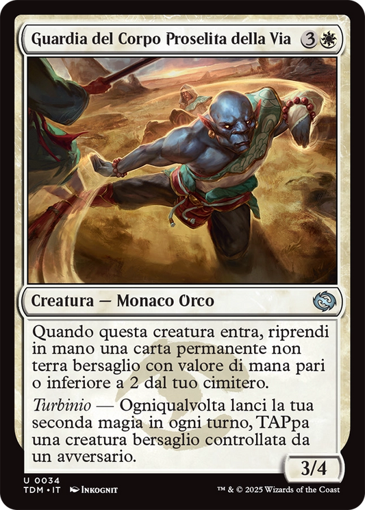 Tarkir la Dracotempesta 34 Guardia del Corpo Proselita della Via