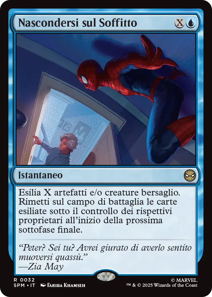 Magic Marvel Spider-man 32 Nascondersi sul Soffitto
