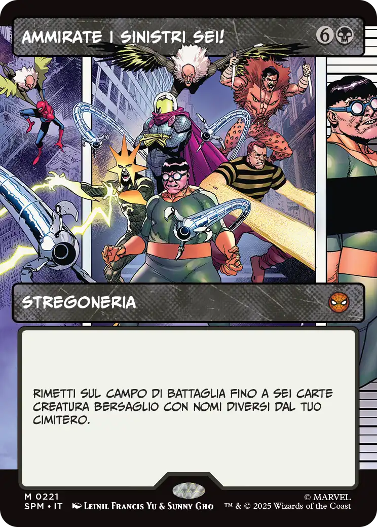 Magic Marvel Spider-man 221 Ammirate i Sinistri Sei! Extra