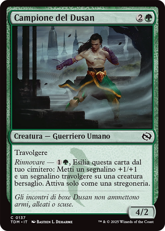 Tarkir la Dracotempesta 137 Campione del Dusan