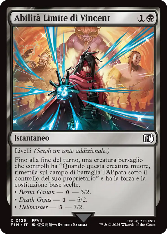 Final Fantasy 126 Abilità Limite di Vincent