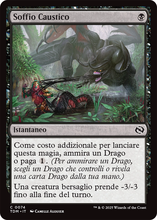 Tarkir la Dracotempesta 74 Soffio Caustico