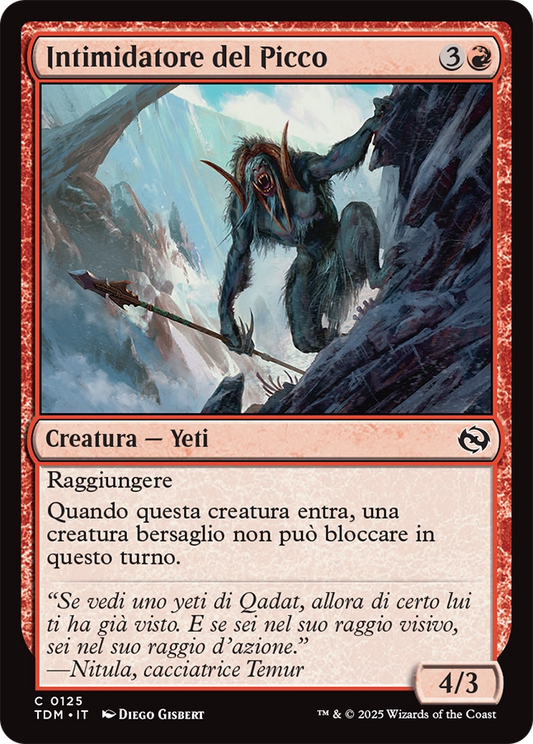 Tarkir la Dracotempesta 125 Intimidatore del Picco