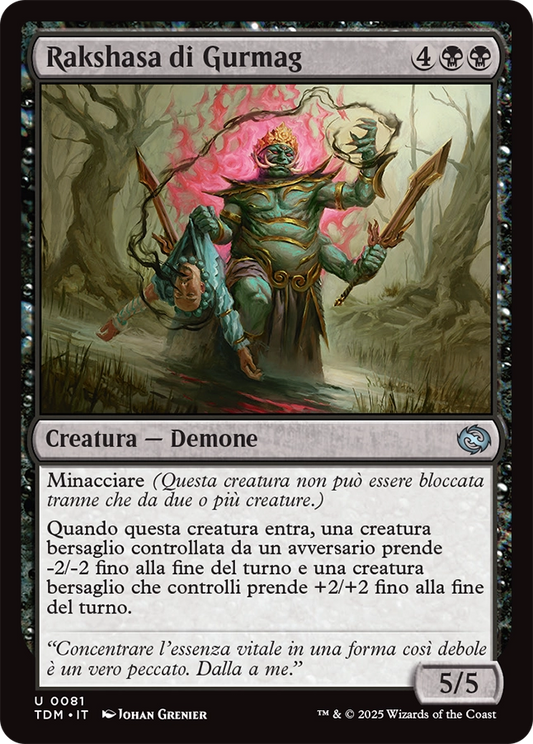 Tarkir la Dracotempesta 81 Rakshasa di Gurmag