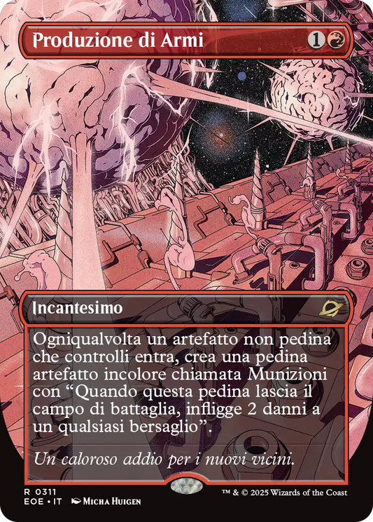 Ai Confini dell' eternità 311 Produzione di Armi extra