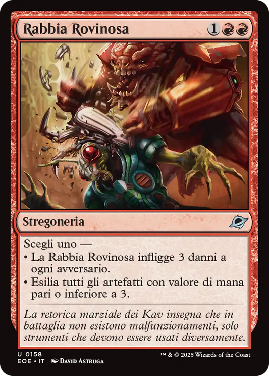 Ai Confini dell' eternità 158 Rabbia Rovinosa