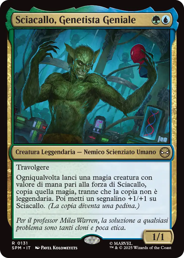 Magic Marvel Spider-man 131 Sciacallo, Genetista Geniale