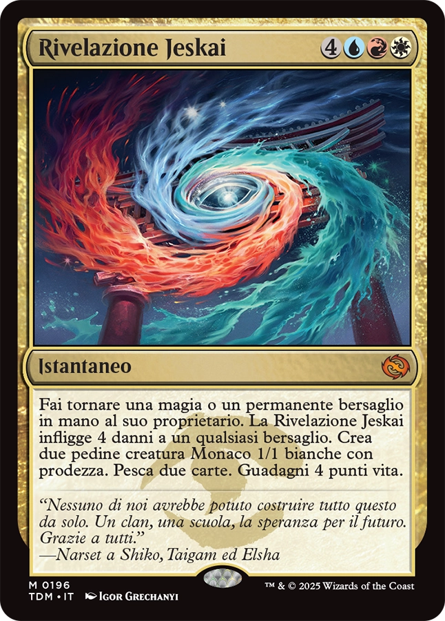 Tarkir la Dracotempesta 196 Rivelazione Jeskai