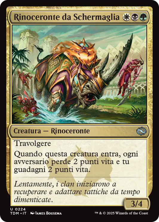 Tarkir la Dracotempesta 224 Rinoceronte da Schermaglia