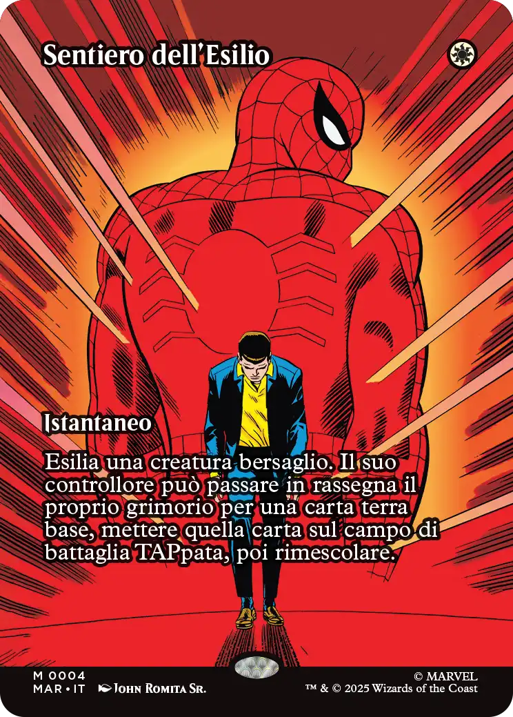 Magic Marvel Spider-man 235 Sentiero dell'Esilio Source Material Cads